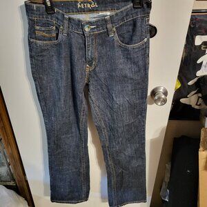 WOMANS PETROL STRAIGHT LEG JEANS SZ 28